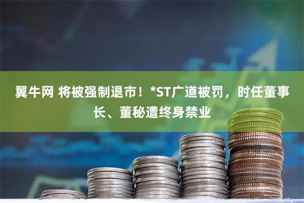 翼牛网 将被强制退市！*ST广道被罚，时任董事长、董秘遭终身禁业